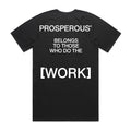 [WORK] TRAINING TEE — BLACK