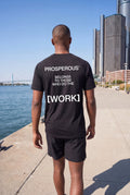 [WORK] TRAINING TEE — BLACK